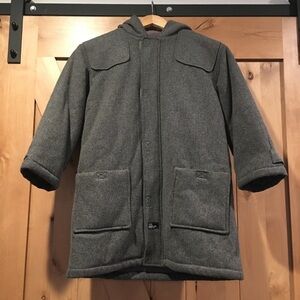 JACADI Wool Blend Coat Gray Girls Boys